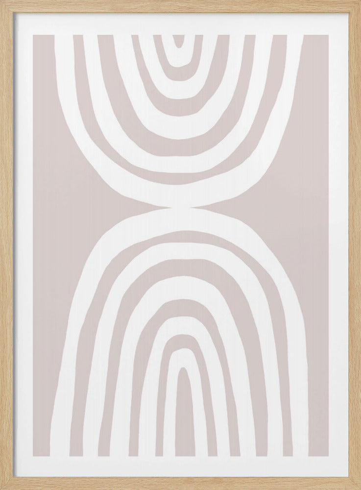 Organische concentrische vormen | Poster