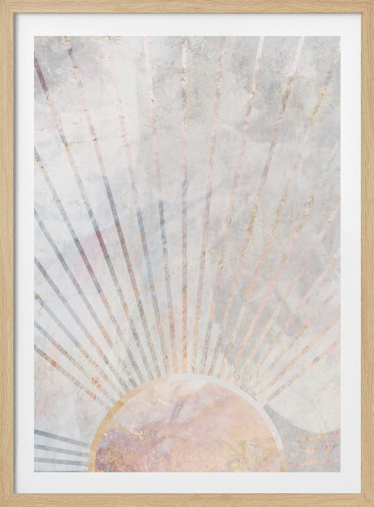 Zonne Boho Ochtend Metallic Print | Poster