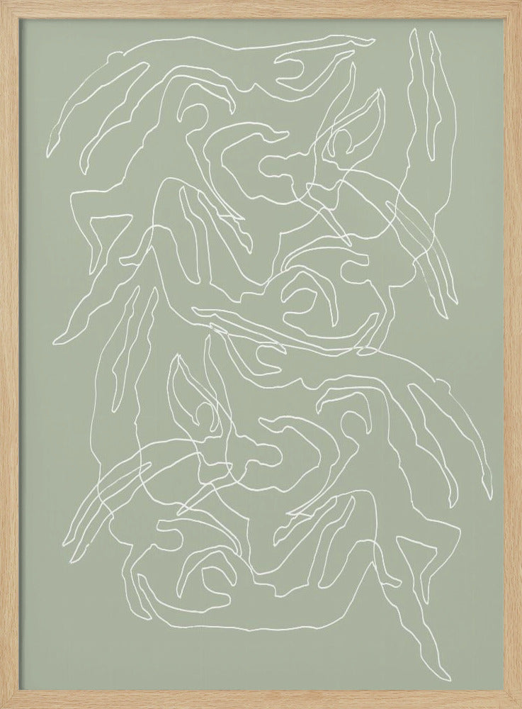Zwemmers Groen | Poster