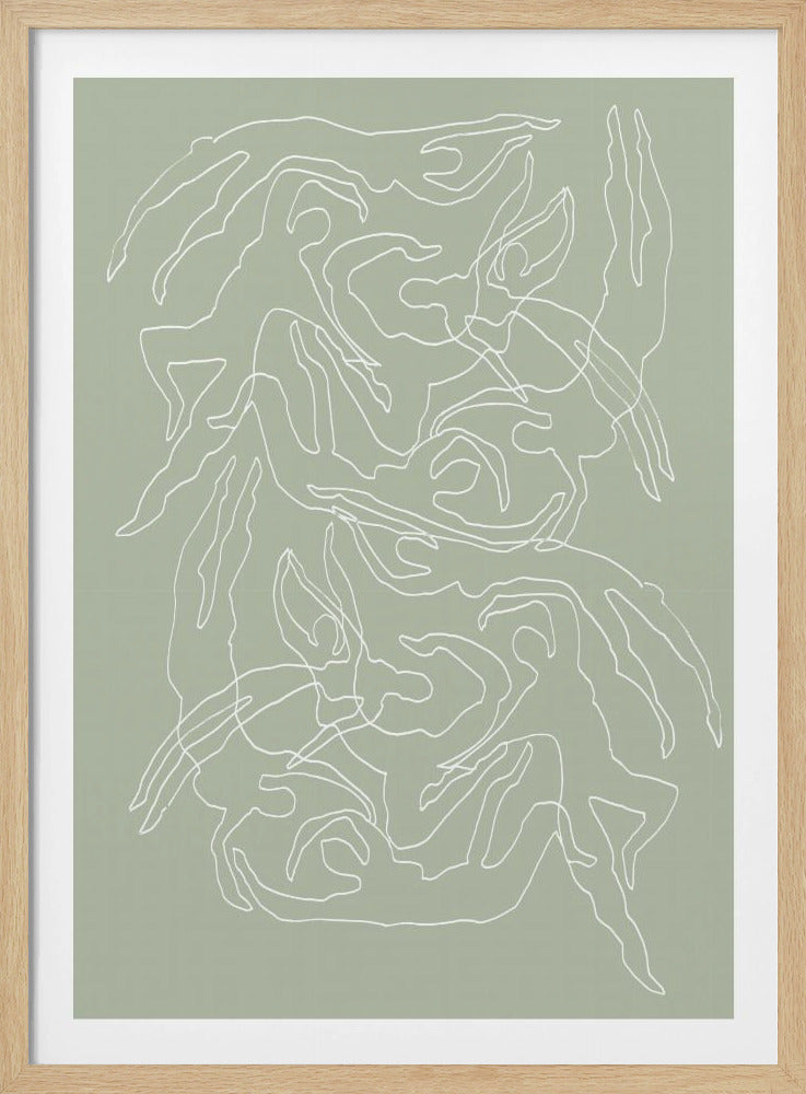 Zwemmers Groen | Poster