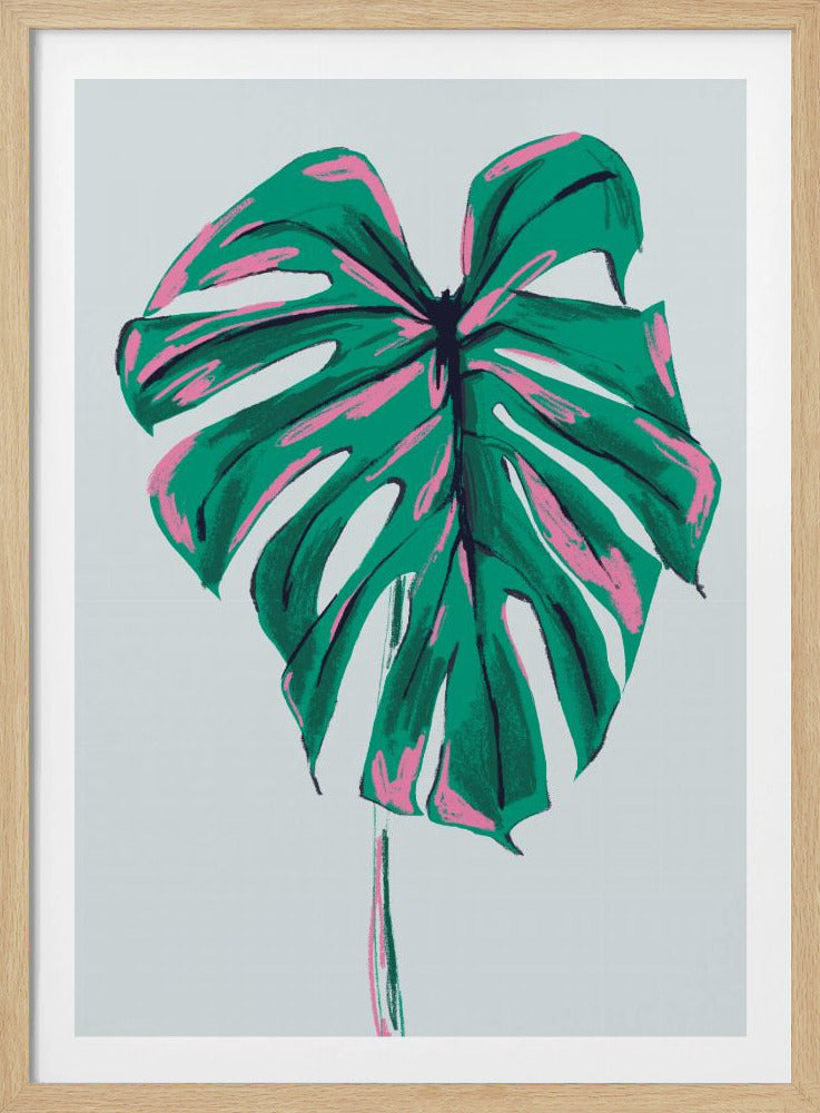 Monstera Deliciosa Licht | Poster