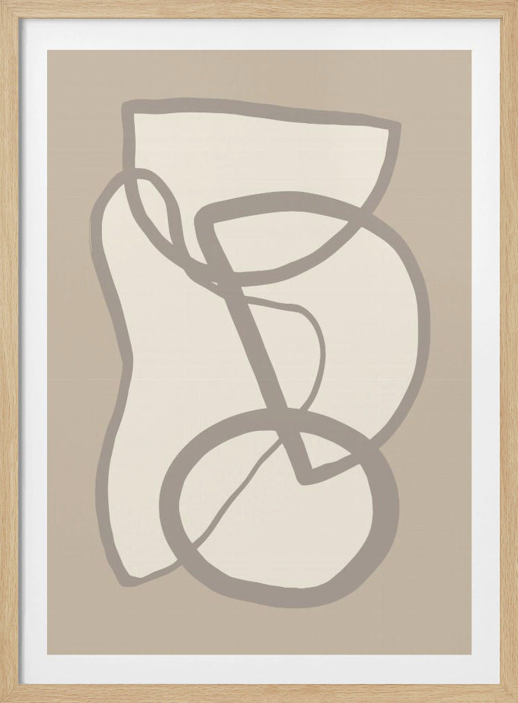 Vorm 09 Beige | Poster