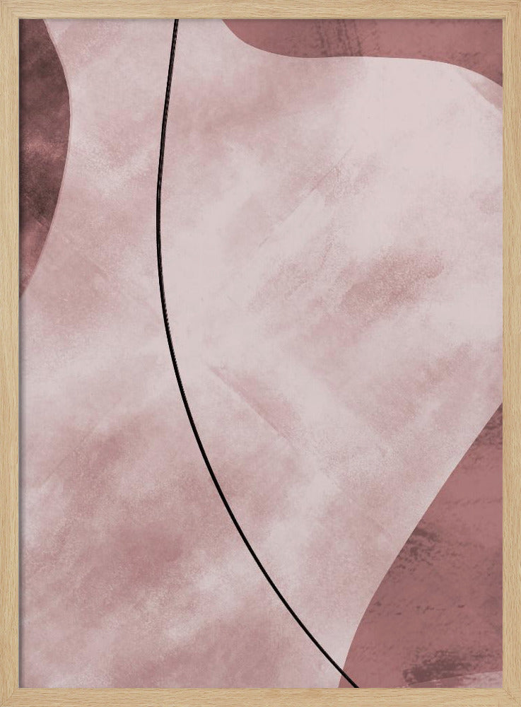 Abstract Shapes Pink | Poster