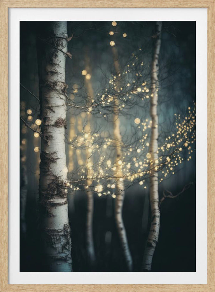 Schitterend berkenbos | Poster
