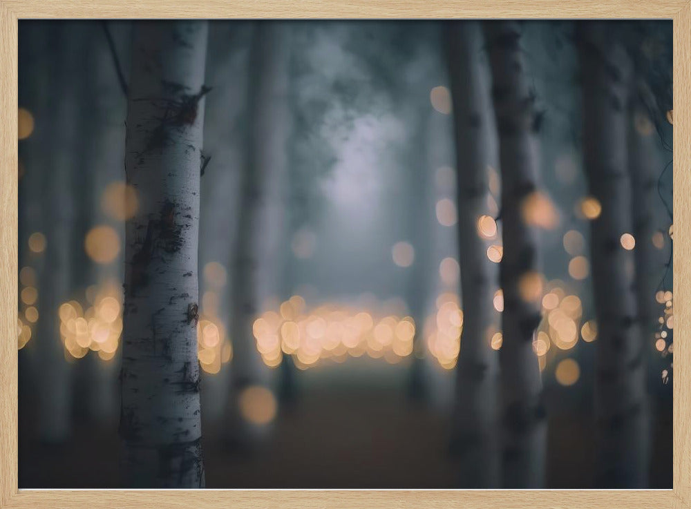 Betoverd Gloeiend Bos | Poster
