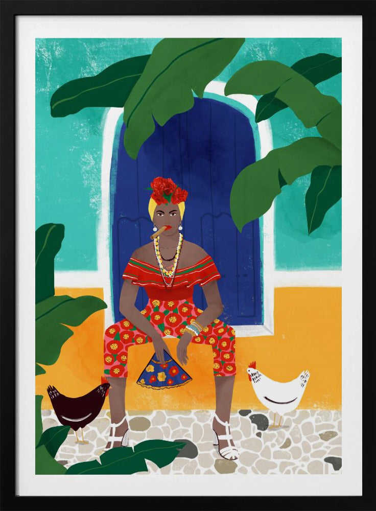Vrouw aan de sigaar | Poster