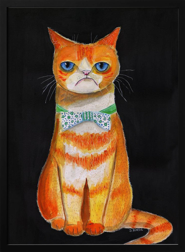Droevige kat | Poster