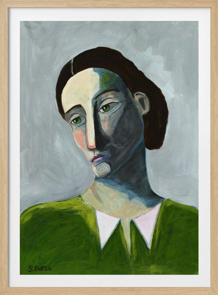 Wachtende vrouw | Poster
