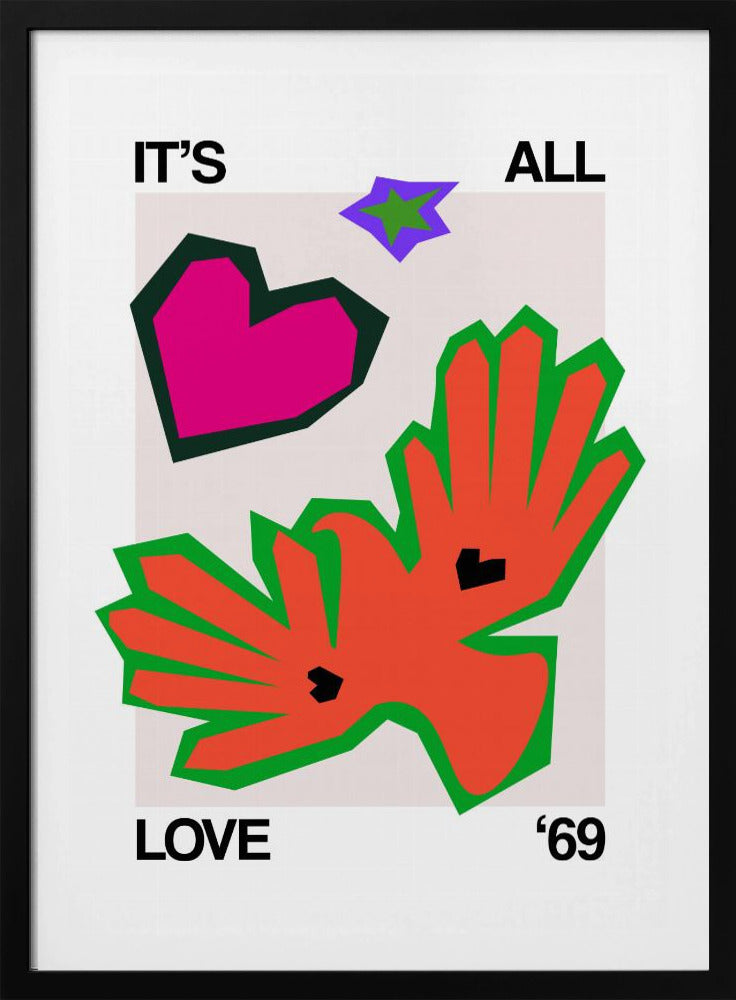 Het is allemaal liefde '69 Bird Orange | Poster