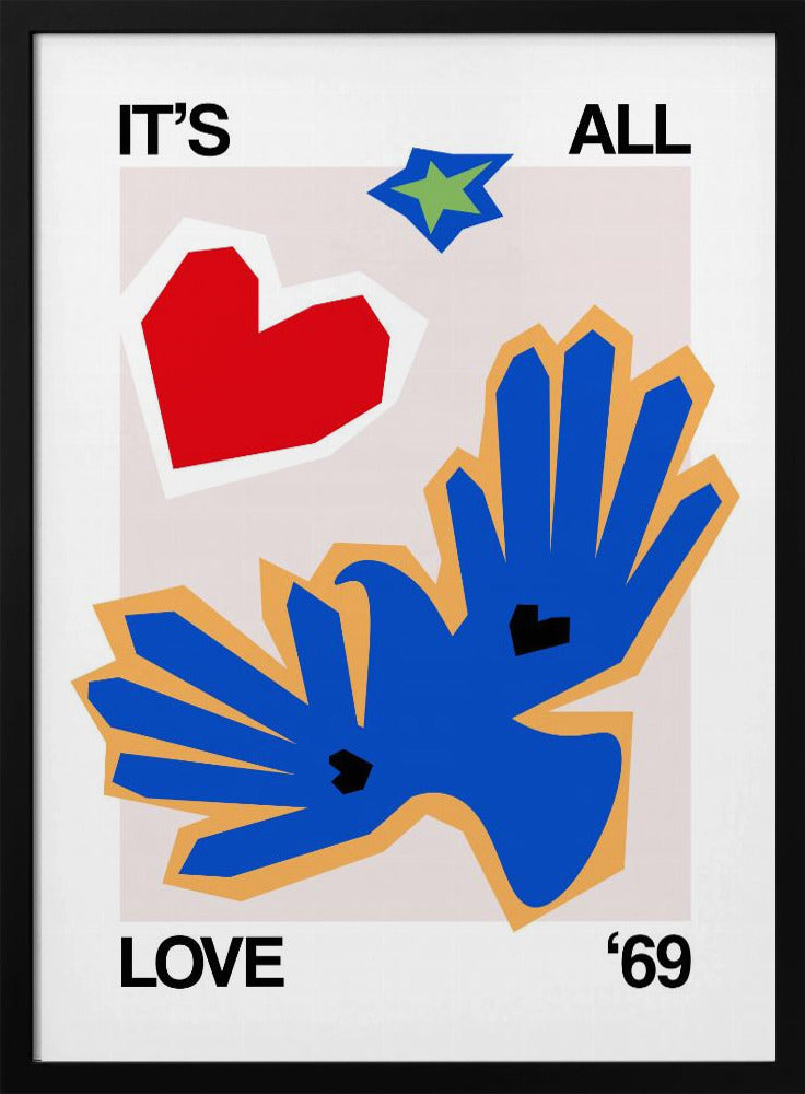 Het is allemaal liefde '69 Bird Blue | Poster