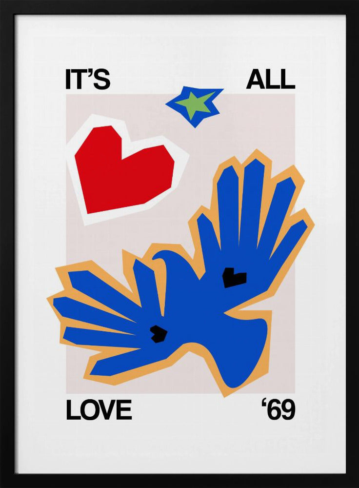 Het is allemaal liefde '69 Bird Blue | Poster