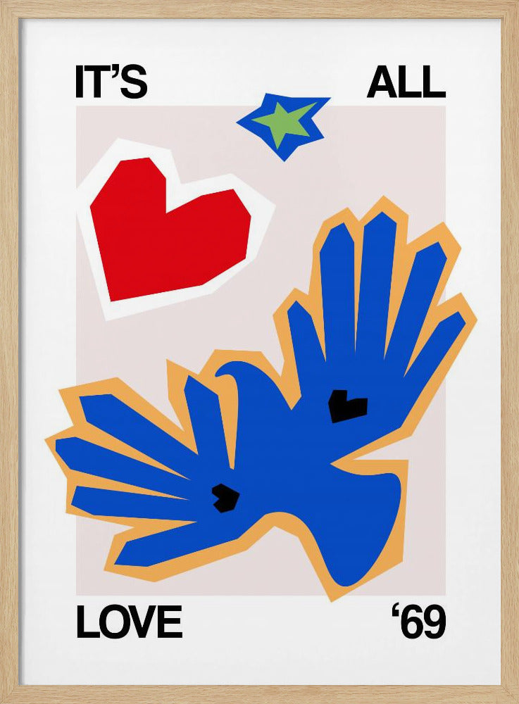 Het is allemaal liefde '69 Bird Blue | Poster