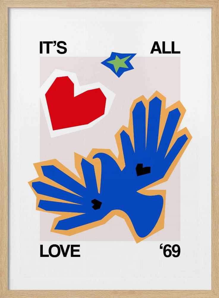 Het is allemaal liefde '69 Bird Blue | Poster