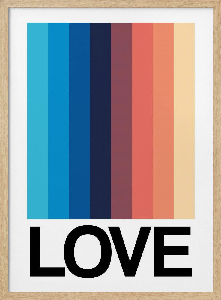 Mirror Stripe LIEFDE | Poster