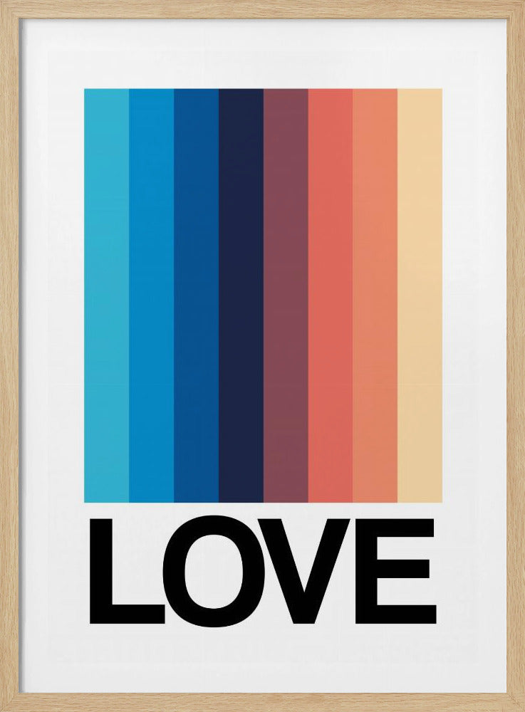 Mirror Stripe LIEFDE | Poster