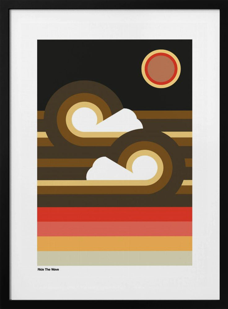 Ride The Wave Zonsondergang | Poster