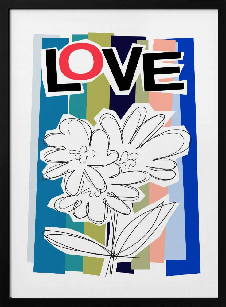 Krabbelbloem Blauw | Poster