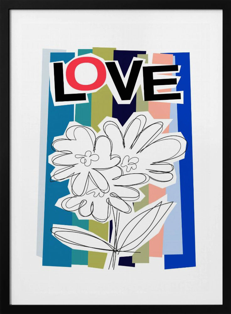 Krabbelbloem Blauw | Poster