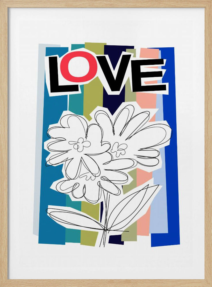 Krabbelbloem Blauw | Poster