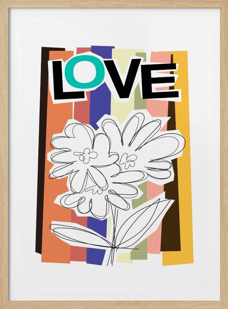 Krabbelbloem vervaagd | Poster