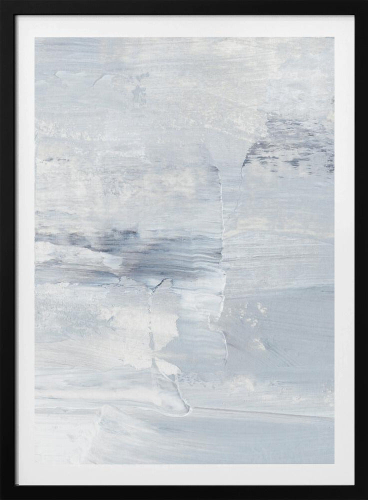 Zwart-witte penseelstreken | Poster