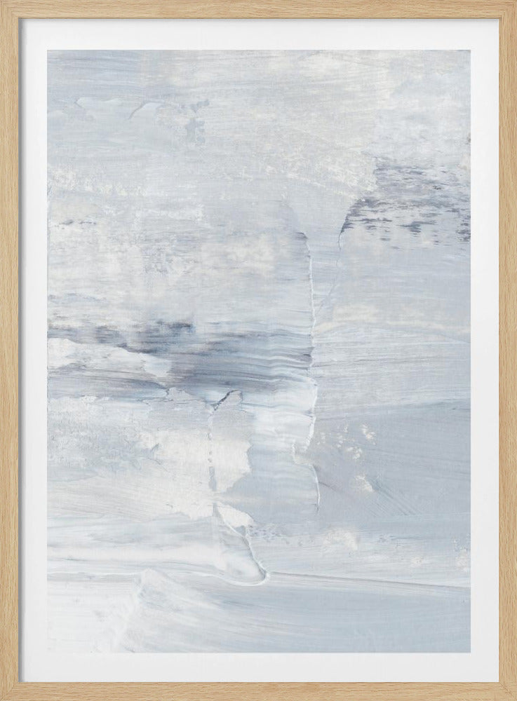 Zwart-witte penseelstreken | Poster