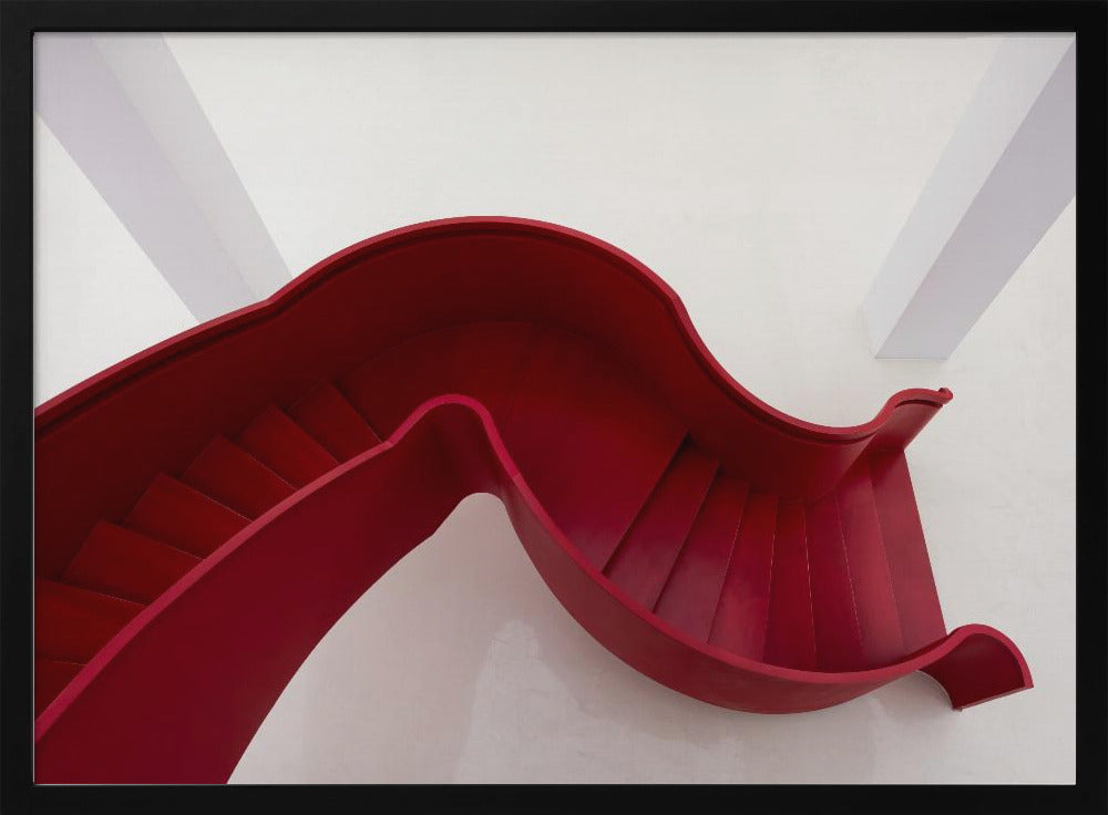 Red stairs | Poster