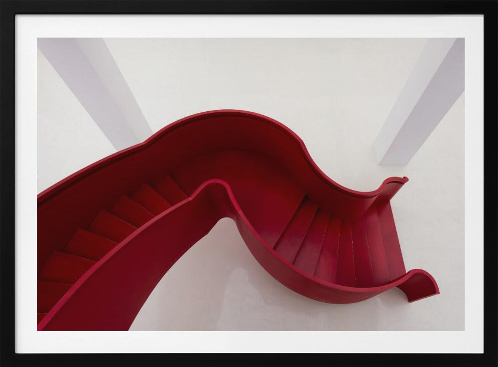 Red stairs | Poster