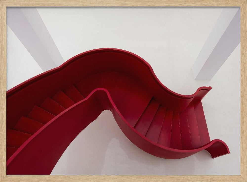 Red stairs | Poster