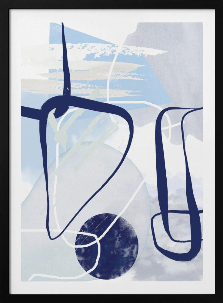 Lines of Blue-1 | Poster