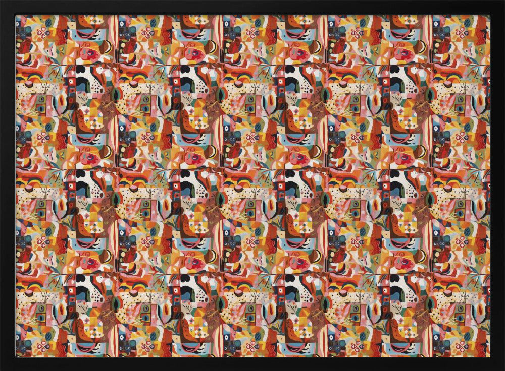 Levendige mozaïekstroom | Poster