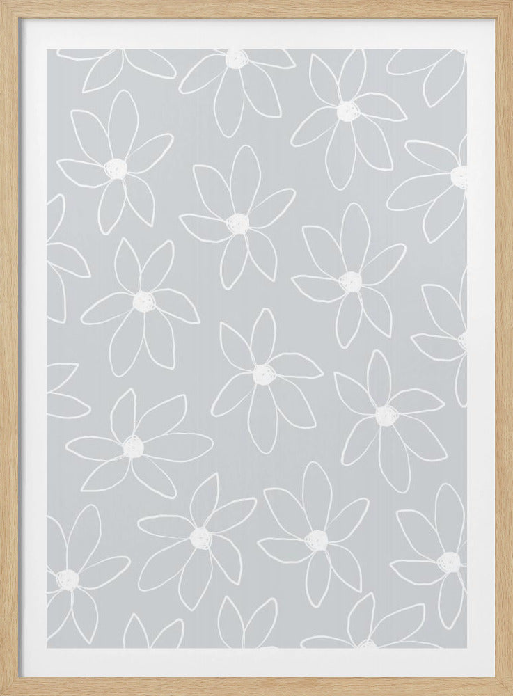 Luchtige bloemen | Poster