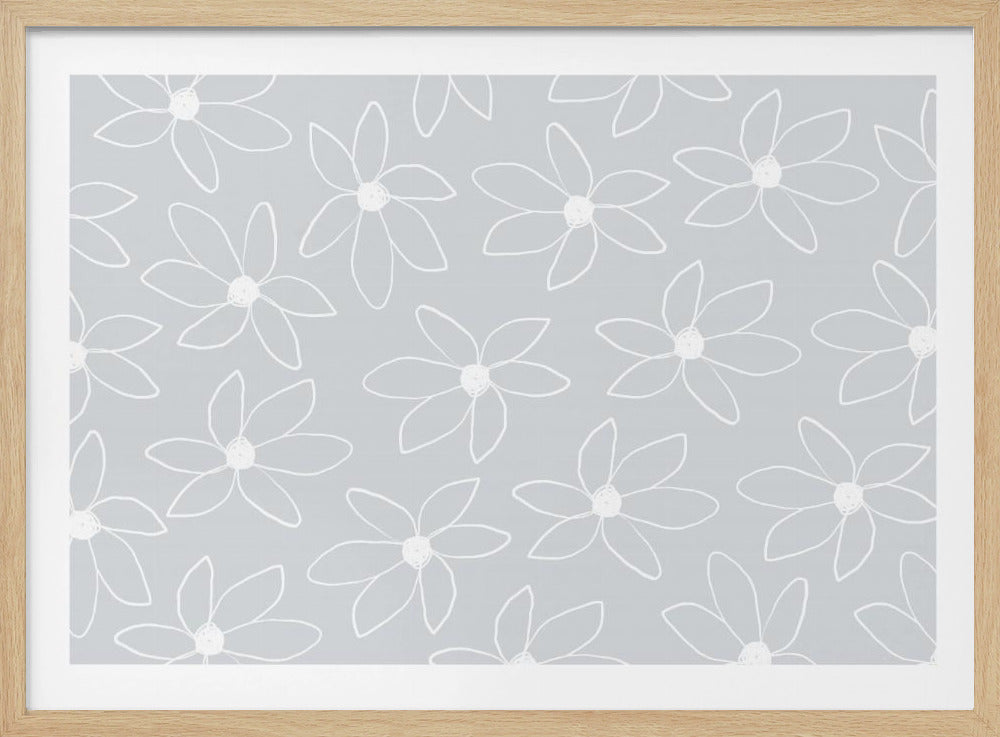 Luchtige bloemen | Poster