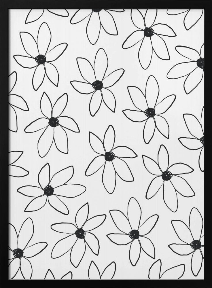 Luchtige bloemen | Poster
