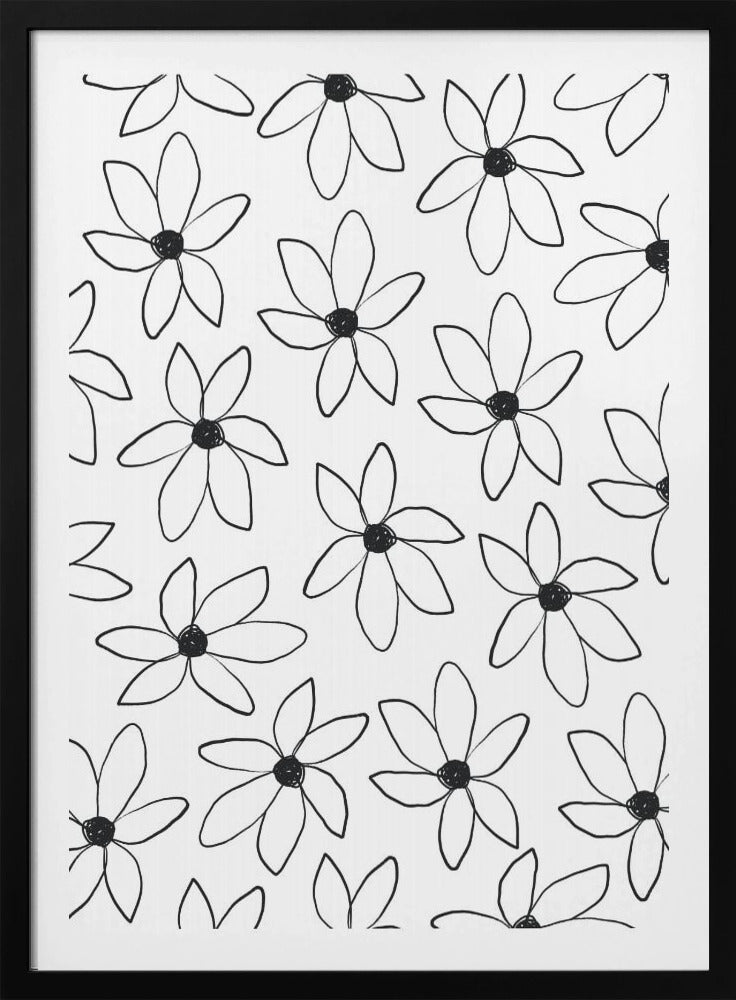 Luchtige bloemen | Poster