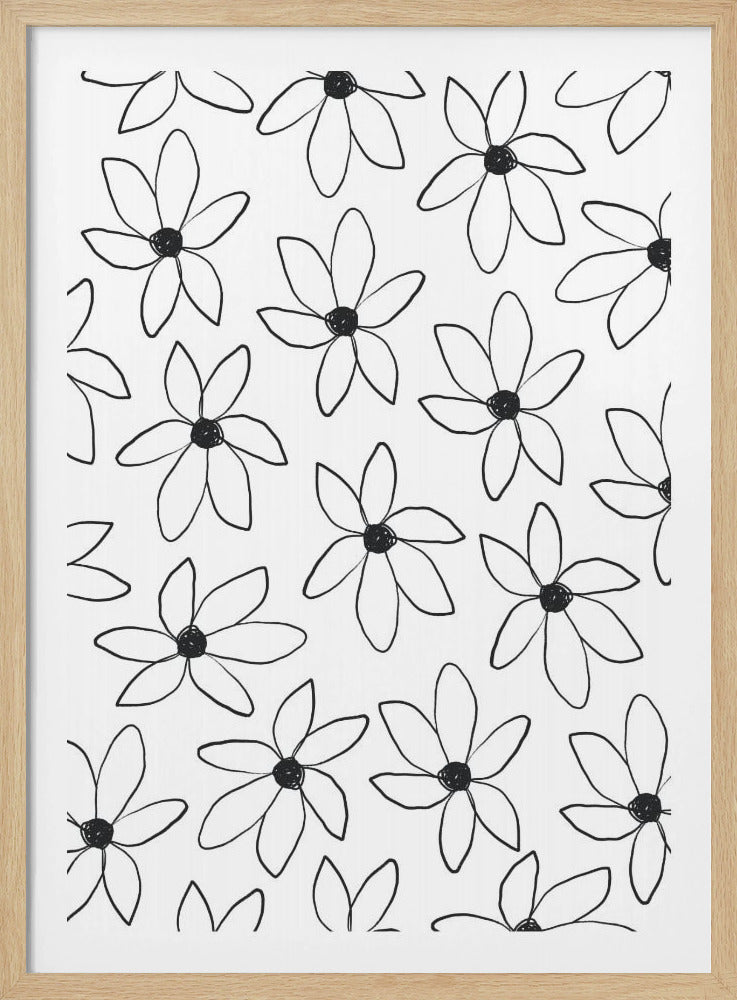 Luchtige bloemen | Poster