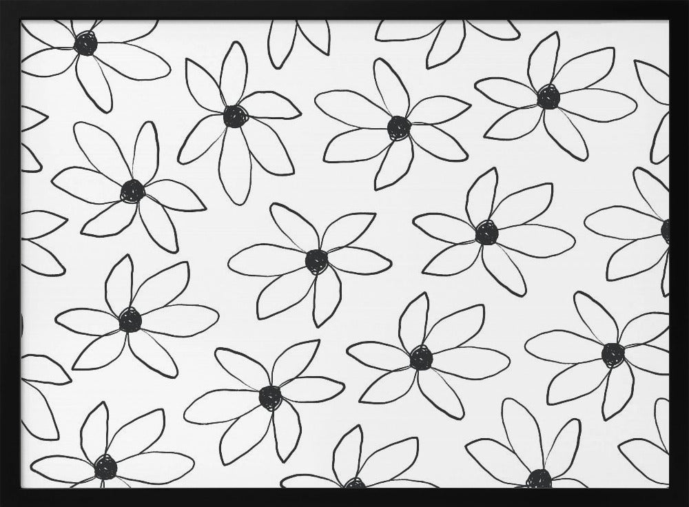 Luchtige bloemen | Poster