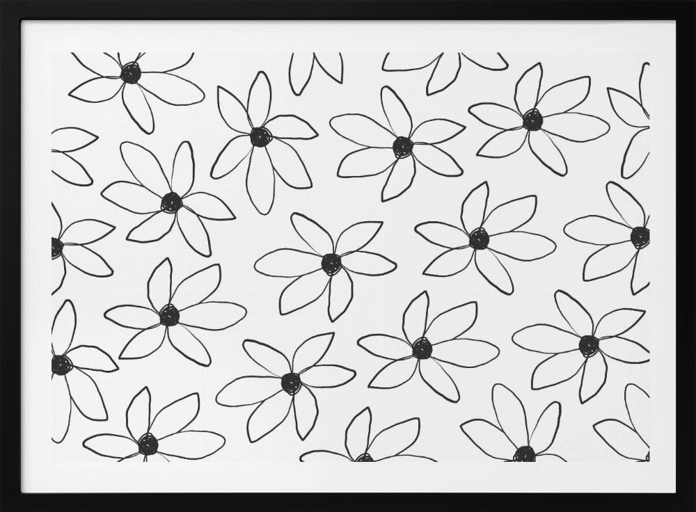 Luchtige bloemen | Poster
