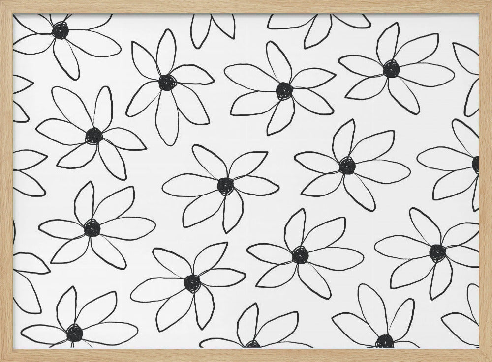 Luchtige bloemen | Poster