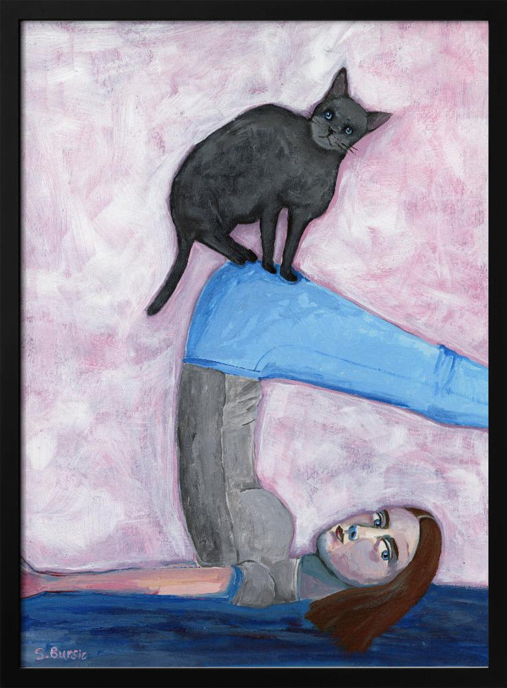 Yoga met mijn kat | Poster