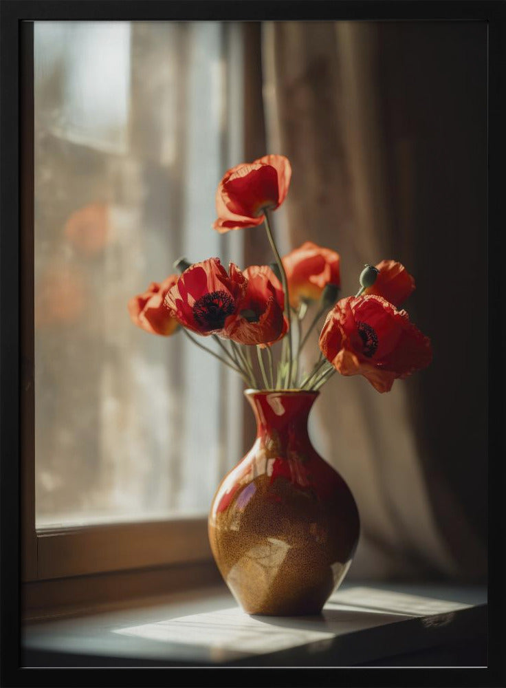 Warme Klaproos Gloed | Poster