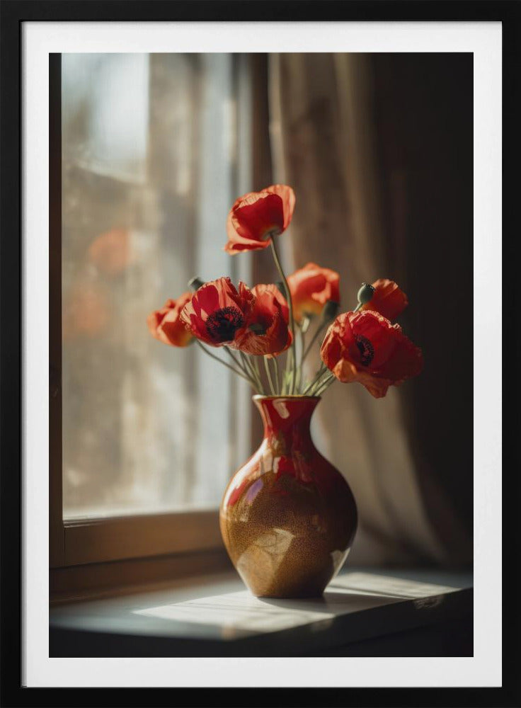 Warme Klaproos Gloed | Poster