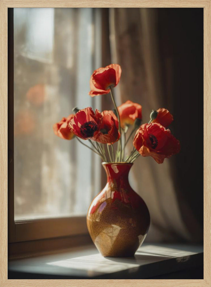 Warme Klaproos Gloed | Poster
