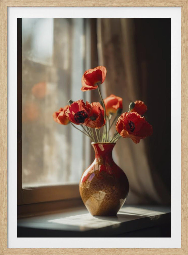 Warme Klaproos Gloed | Poster