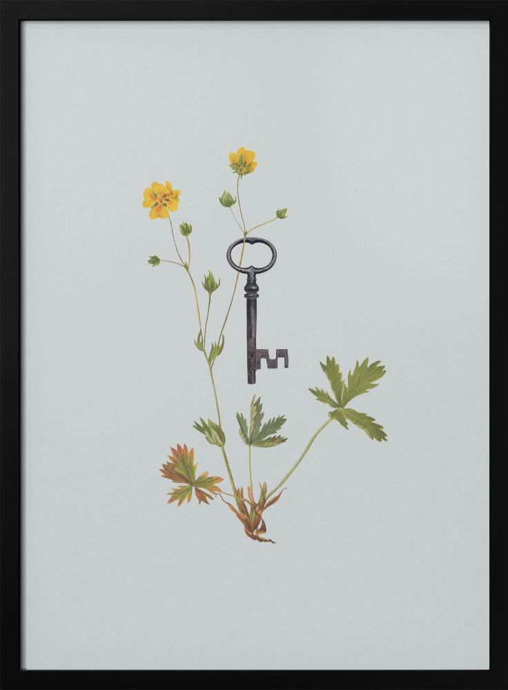 Botanische vintage sleutel | Poster