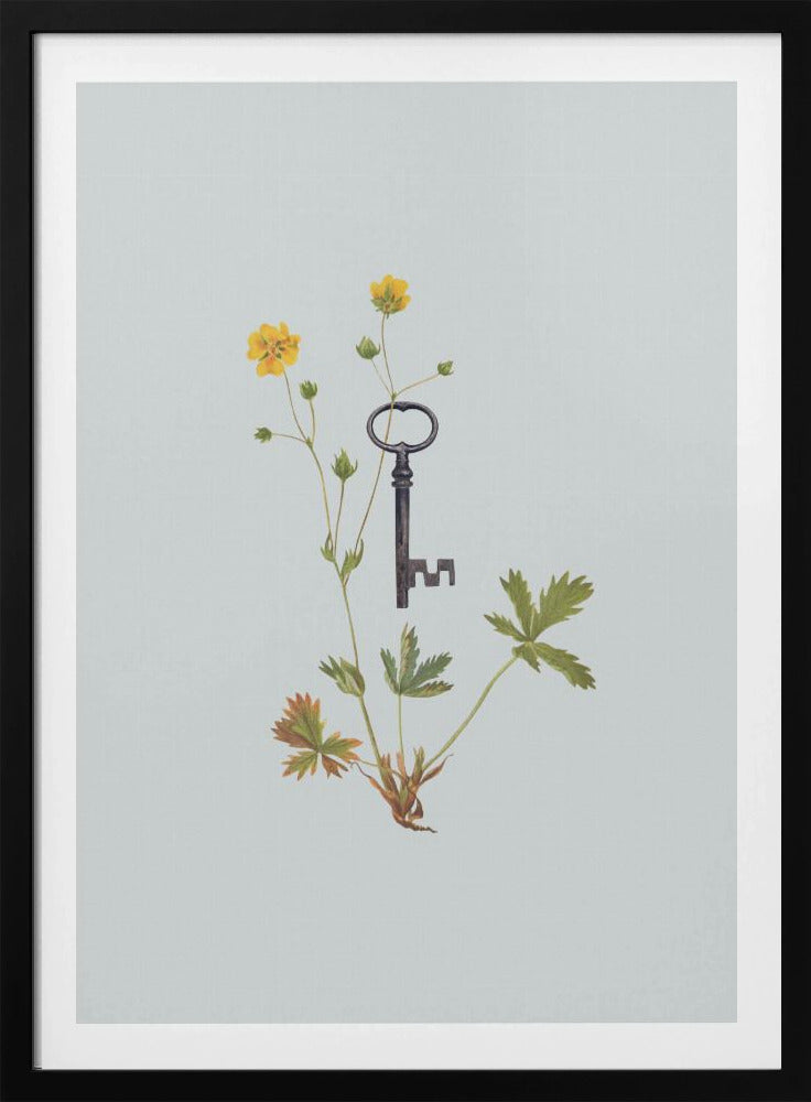 Botanische vintage sleutel | Poster