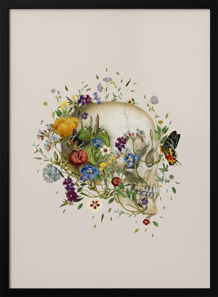 Bloemenschedel | Poster