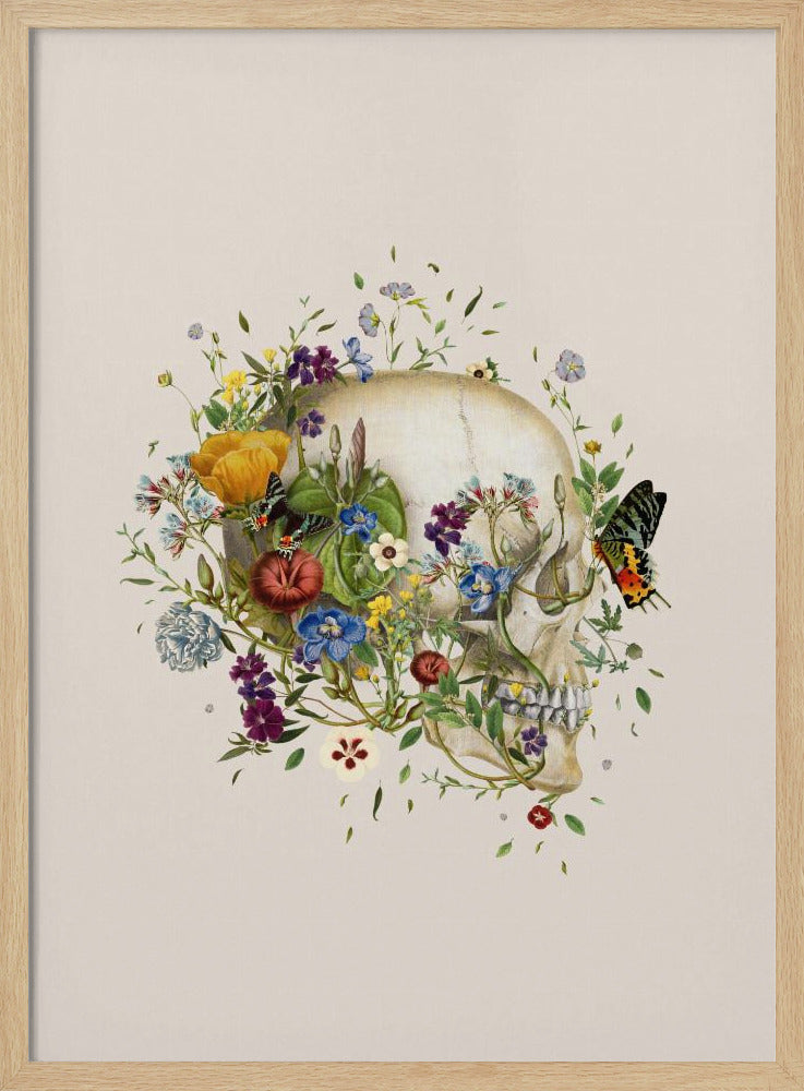 Bloemenschedel | Poster