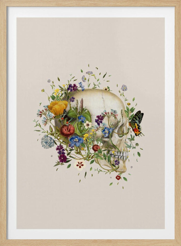 Bloemenschedel | Poster