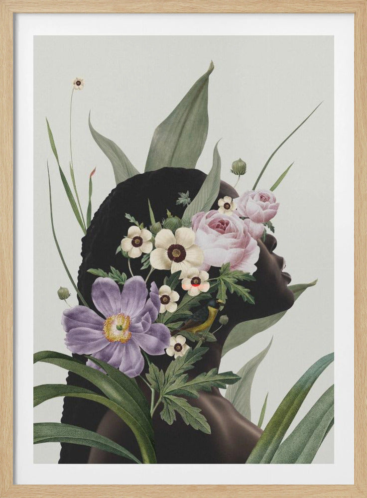Paarse bloem | Poster